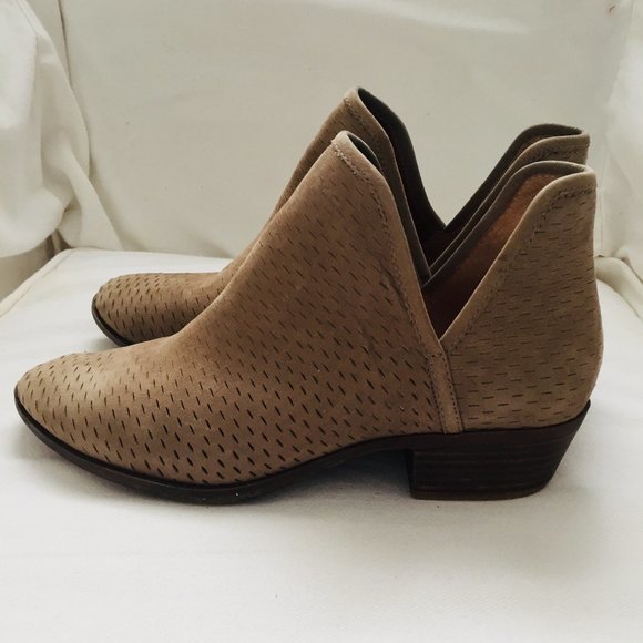Lucky Brand Tan Boots Booties Size 9 - Picture 1 of 6
